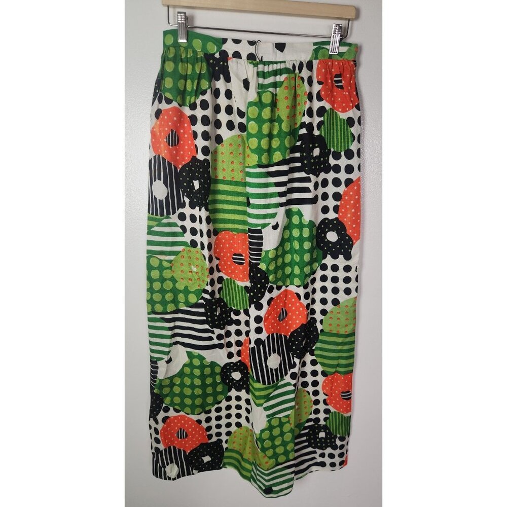 Vtg. Vivo by Susan Thomas Women's Sz. M Retro Floral Maxi Skirt